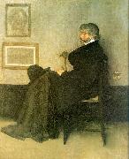 James Abbott McNeil Whistler Portrait of Thomas Carlyle oil on canvas